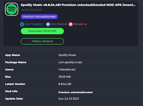 spotify mod apk