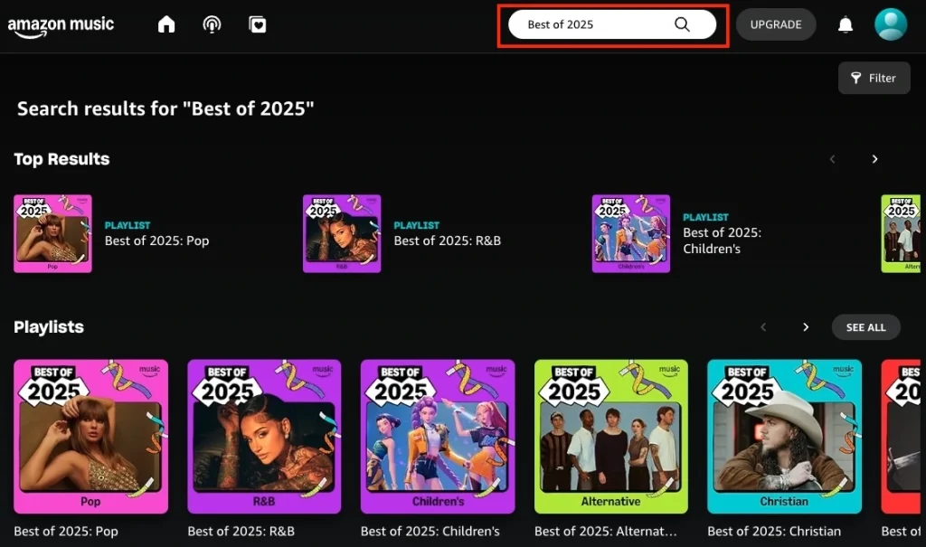 Amazon Music Best of 2025