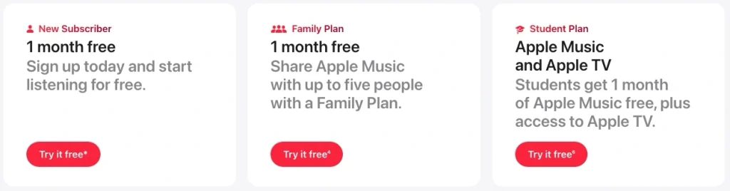 Apple Music Free Trial