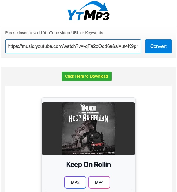 YtMp3 YouTube downloader