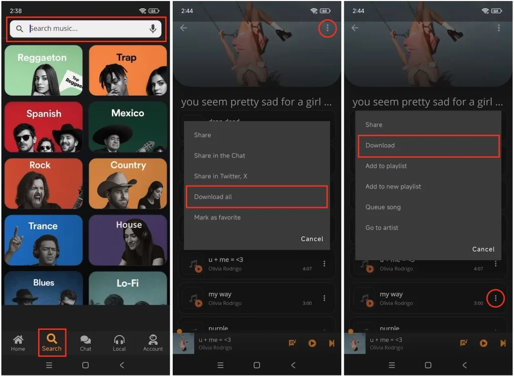 Download Spotify songs with Fildo