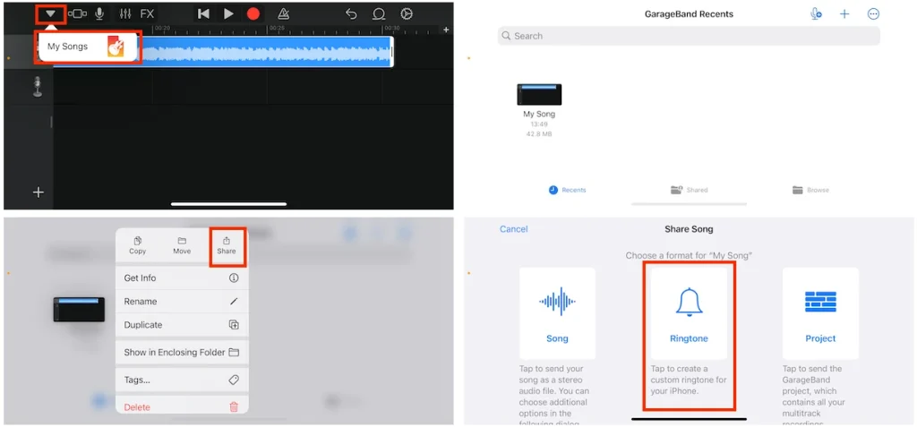 GarageBand iPhone ringtone