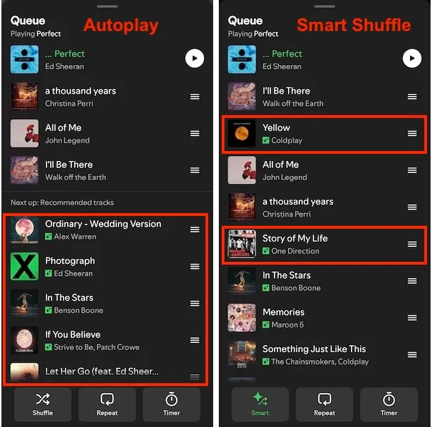 Spotify Autoplay vs Smart Shuffle