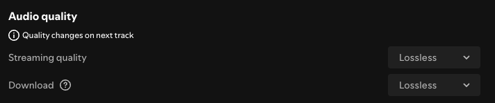 Spotify audio quality
