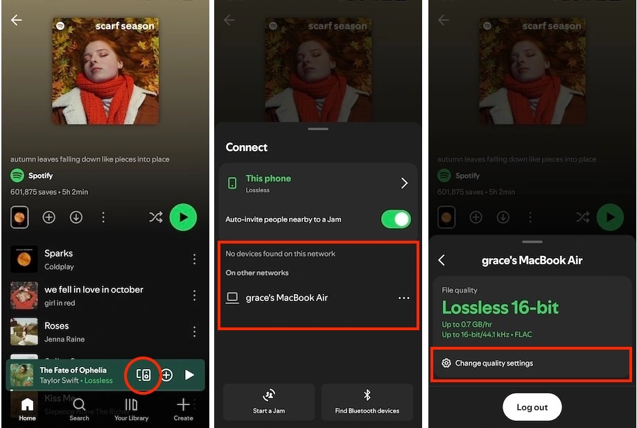 spotify lossless with spotify connect